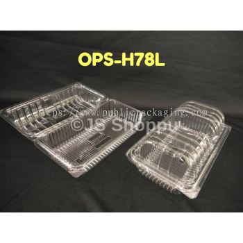 Kuih Container OPS-H78L / Disposable Plastic Clear Bakery Container (100pcs+-) /Bakery / Plastic Container