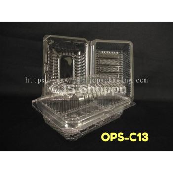 Kuih Container OPS-C13 / Disposable Plastic Clear Bakery Container (50pcs+-) / OP C13 / OPSC13