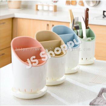 Kitchen Tableware Drain Storage Rack Chopstick Holder 厨房餐具沥水收纳架筷子筒