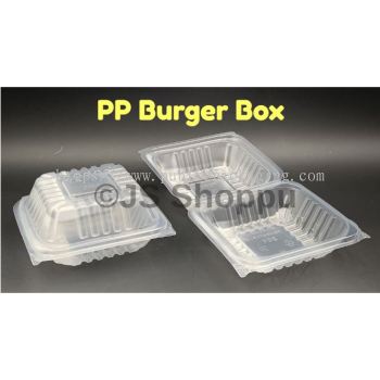 PP Burger Box (100pcs±) / Disposable Plastic Food Box