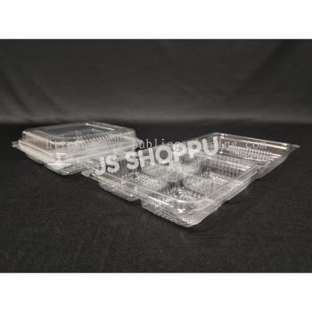 Kuih Container BX 203/ Disposable Plastic Clear Bakery Container (50pcs+-) BX203