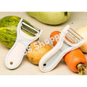 2-in-1 Kitchen Multi-function Potato Fruit Peeler Knife Stainless Steel 削皮刨丝二合一削皮刀