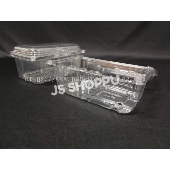 BX-500-85H - Fruit & Veggie Tray with Lock (50pcs卤) Disposable Plastic Clear Food Box - /BX500 / BX 500