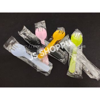 Individual Pack Fork & Spoon / Little spoon & fork / 4.5