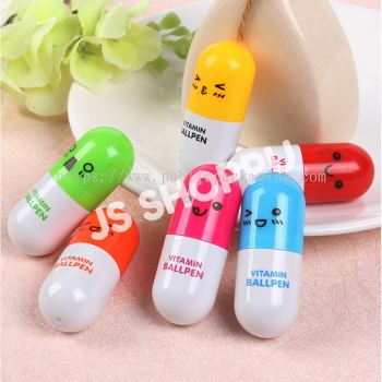 Door Gift / Goodies Vitamin Ball Pen / Capsule Pill / Ball Pen / Alat Tulis Vitamin Pen