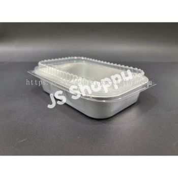 4363-P Aluminium Foil Tray with Clear Lid (5 sets 卤) Rectangle / Rectangular My Chef Foil Tray 4363 - P