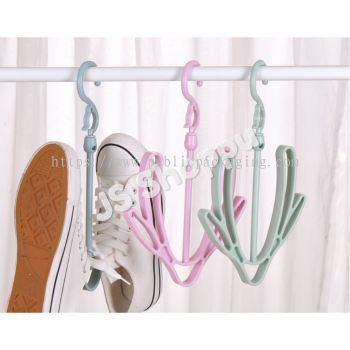 Shoes Hanger / Double Hook Plastic Shoes Drying Rack / 两面挂鞋架