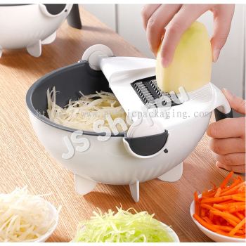 All in 1 Pemotong Sayur / Buah / Bawang / Drain Basket / Shredded Potato / Slicer / Speedy Chopper / 多功能切菜器