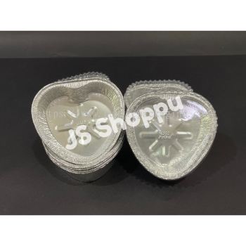 6302-P Aluminium Foil Tray with Clear Lid (10 sets 卤) Heart / LOVE Shape My Chef Foil Tray 6302 - P