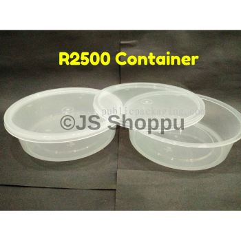 R2500 Round Disposable Plastic Food Container (30pcs+- )