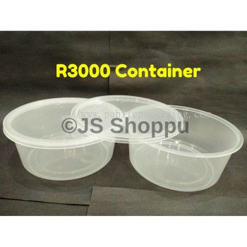 R3000 Round Disposable Plastic Food Container (30pcs卤)