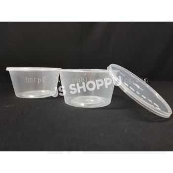 16oz Round Disposable Plastic Food Container (50pcs+- )