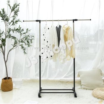 Single Rod / Double Rod Drying Rack / Gantungan Baju / 单杠双杠伸缩晾衣架