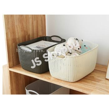 Laundry Basket with Handle Square Storage Bin Desktop Organizer 