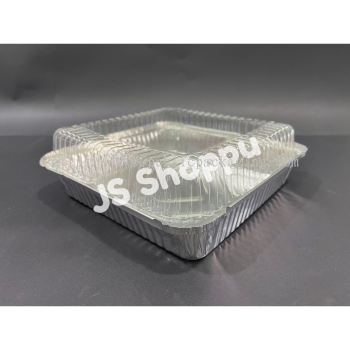 11370-P Aluminium Foil Tray with Clear Lid (5 sets 卤) Petak / Square My Chef Foil Tray 11370 - P