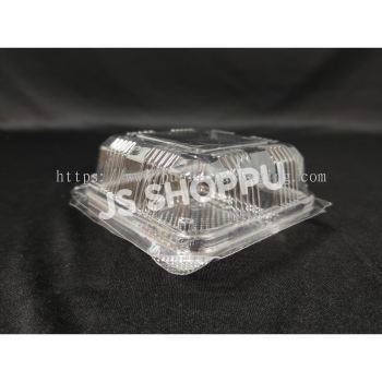 Kuih Container L061 / Disposable Plastic Clear Bakery Container (100pcs卤) / Plastic Container / Cakebox