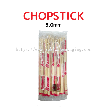 Bamboo Chopstick (40 pairs±) 5.0mm Hygienic Chopstick