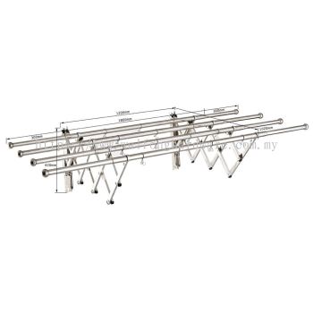 GH94-1714 4 Tube Retractable Clothes Rack