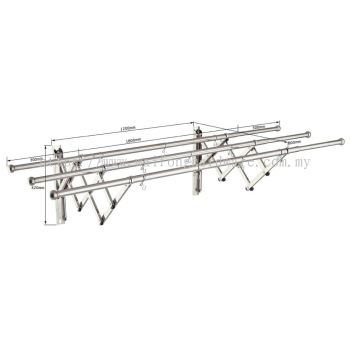 GH94-1713 3 Tube Retractable Clothes Rack