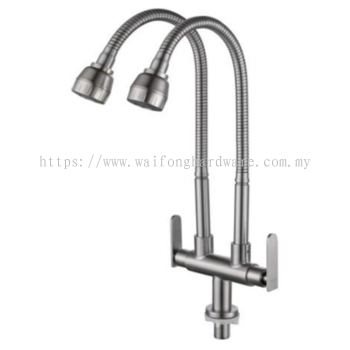 RSS882DPST S/Steel 304 Double Pillar Sink Tap