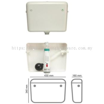 TPE-1121 Premium Low Level Cistern Dual Flush White