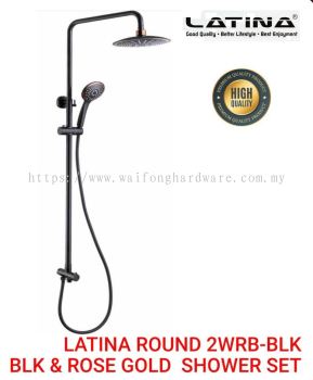 latina shower set black Rose