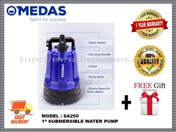 MEDAS 1" SUBMERSIBLE AUTO PUMP SA250