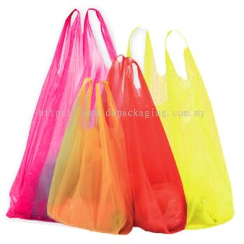 Color T-Shirt Singlet Plastic Bag (Small to Big Size)