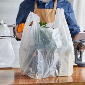 White T-Shirt Singlet Plastic Bag (Small to Big Size)