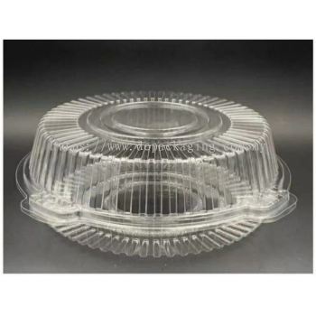 Chiffon Cake Round Transparent Tray with Lock 6" (100pcs/pkt)