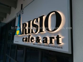 PARISIO CAFE OUTDOOR 3D LED FRONTLIT & BACKLIT SIGNAGE