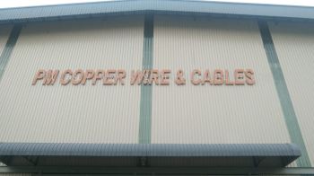 PM COPPER ALUMINUM BIG 3D BOX UP LETTERNG SIGNAGE