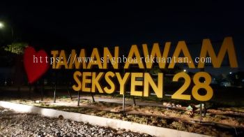 SEKSYEN 28 EG 3D BOX UP STAND SIGNAGE AT TAMAN AWAM