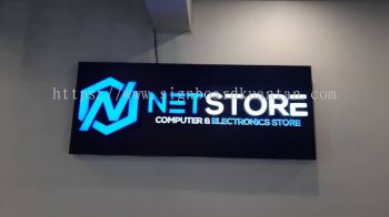 NETSTORE INDOOR 3D LED FRONTLIT & BACKLIT SIGNAGE AT PAHANG