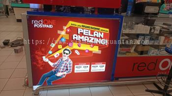 RED ONE FABRIC LIGHTBOX SIGNAGE SIGNBOARD AT PAHANG BENTONG 