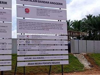 CONSTRUCTION PROJECT SIGNBAORD SIGNAGE AT PAHANG TEMERLOH 