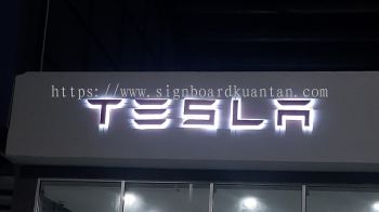 TESLA 3D LED BACKLIT SIGNAGE SIGN BOARD AT KUANTAN