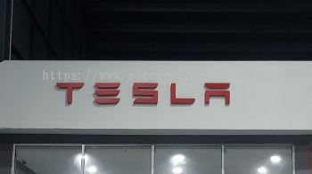 TESLA 3D LED BACKLIT SIGNAGE SIGN BOARD AT KUANTAN