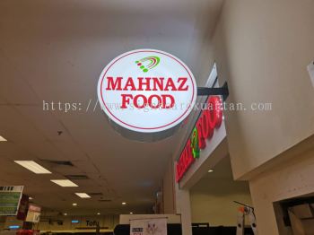 MAHNAZ FOOD DOUBLE SIDE LIGHTBOX INDOOR SIGNAGE SIGNBOARD AT LANCHANG