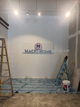 MACIO HOME INDOOR 3D LED FRONTLIT LETTING & LOGO SIGNAGE SIGNBOARD AT ROMPIN 