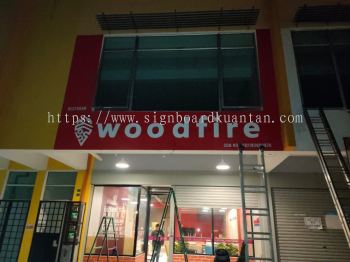 WOOD FIRE 3D LED BACKLIT SIGNAGE SIGNBOARD AT TERIANG