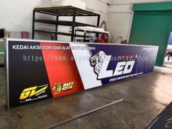 LEO LIGHTBOX SIGNAGE SIGNBOARD AT GEBENG