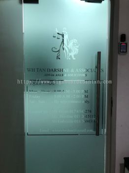 WH TAN GLASS STICKER SIGNAGE SIGNBOARD AT KUALA TERENGGANU 