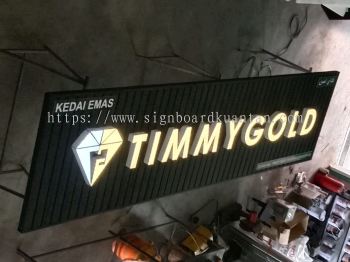 TIMMY GOLD 3D CHANNEL SIGNAGE SIGNBOARD AT TERMELOH 