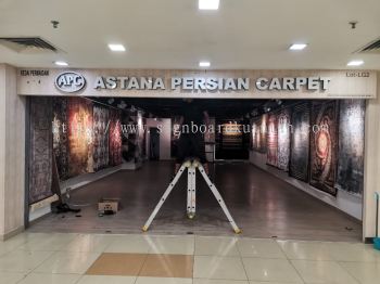 ASTANA PERSIAN CARPET 3D CHANNEL WITHOUT BASE SIGNAGE SIGNBOARD AT ROMPIN 