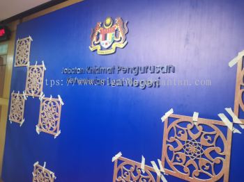 KEMENTERIAN LUAR NEGERI 3D STAINLESS STEEL SIGNAGE SIGNBOARD AT KUALA LUMPUR 