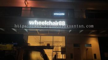 WHEELCHAIR88 3D LED BOXUP FRONTLIT LETTERING AT KUANTAN TAMAN GOLDEN CITY 