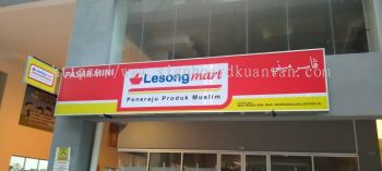 LESONG MART PASAR MINI LIGHTBOX SIGNBOARD AT KUANTAN AIR PUTIH 