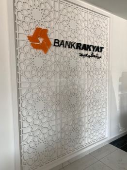 BANK RAKYAT INDDOR 3D ACRYLIC LETTERING AT KUANTAN  AIR PUTIH 