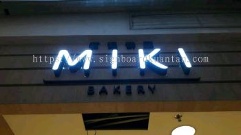 MIKI BAKERY INDOOR 3DLED FRINTLIT SIGNAGE AT KUANTAN SHOPPING MALL 